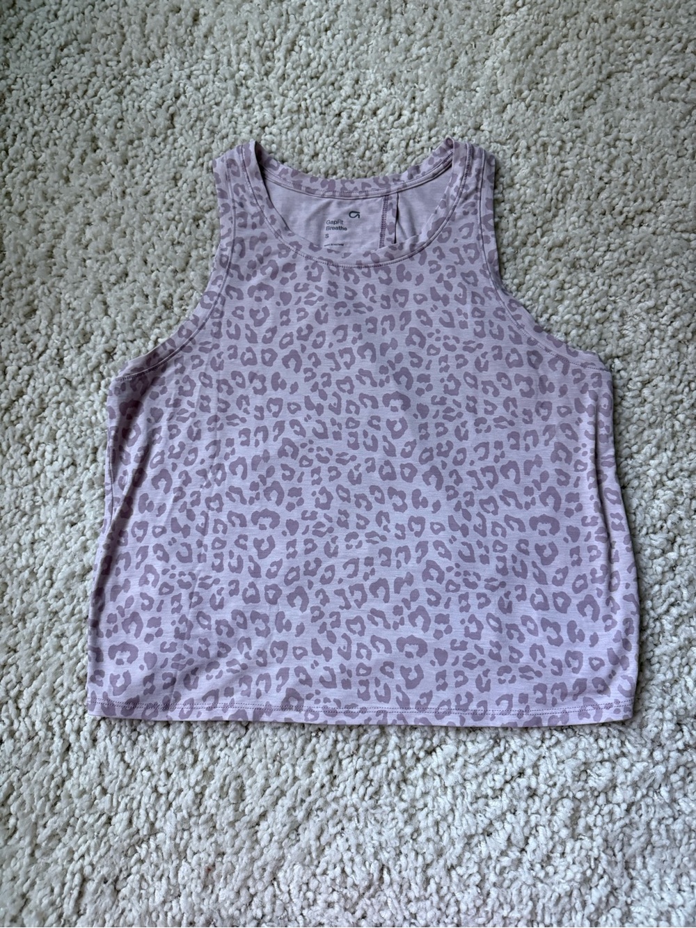 Gap Fit Breathe Leopard Print Tank Top